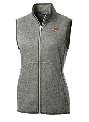 Hokies | Virginia Tech Cutter & Amp ; Buck Women's Mainsail Sweater Knit Vest Alumni Hall