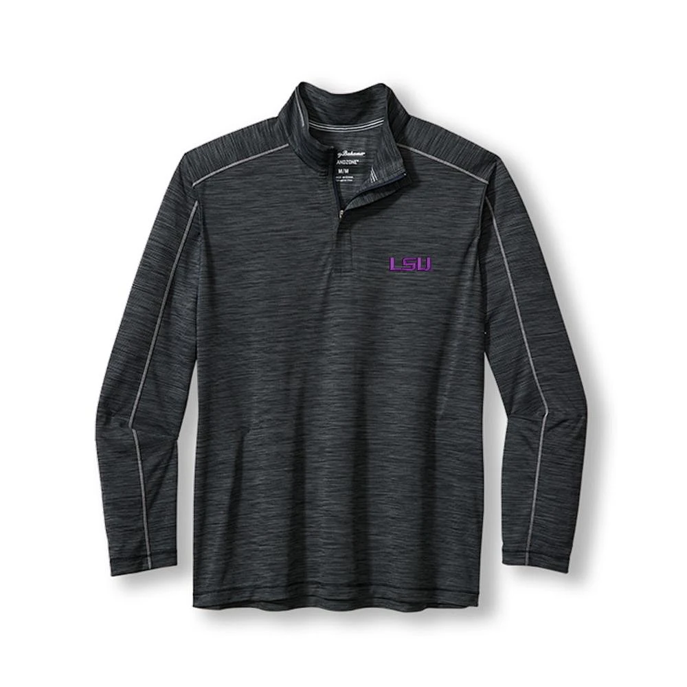 LSU Tommy Bahama Islandzone Player Point 1/2 Zip Pullover