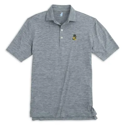 App State Johnnie-O Vault Yosef Huron Heathered Polo