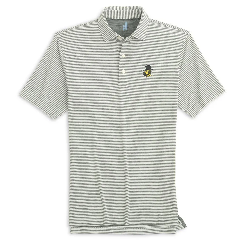 App | State Johnnie- O Vault Yosef Seymour Striped Polo Alumni Hall