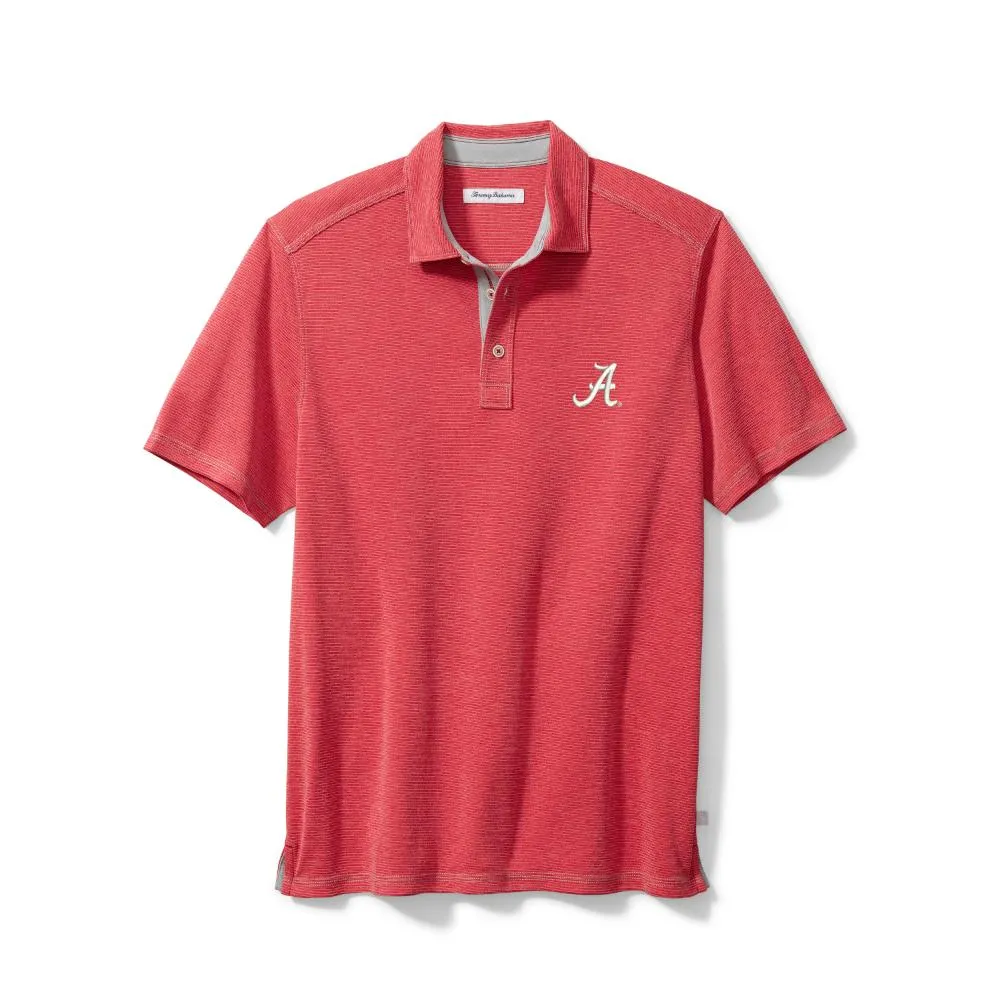 Columbia Men's Alabama Crimson Tide Crimson Tech Trail Polo, XL, Red