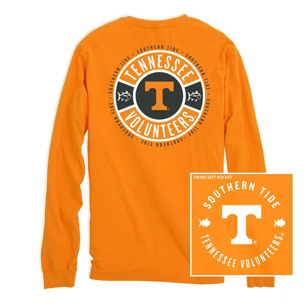 Tennessee Southern Tide Ring Badge Long Sleeve Tee