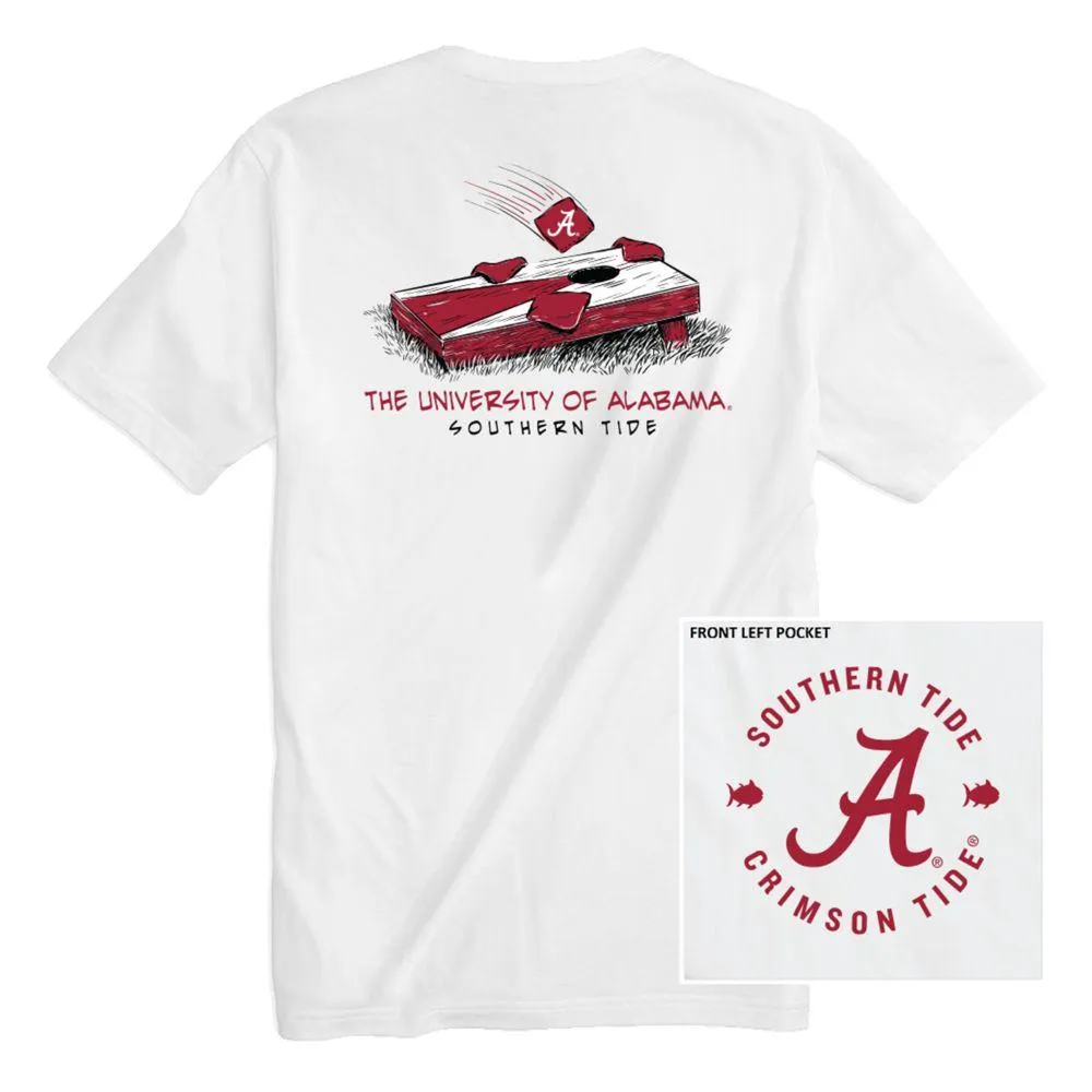 Bama | Alabama Southern Tide Cornhole Tee Alumni Hall