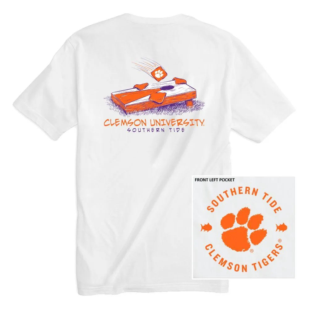 Clemson | Southern Tide Cornhole Tee Alumni Hall