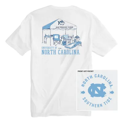 Unc | Carolina Southern Tide Tailgate Time Tee Alumni Hall