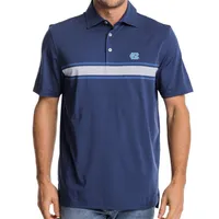 Unc | Carolina Southern Tide Brenton Chest Stripe Performance Polo Alumni Hall