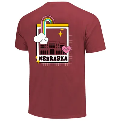 Nebraska Funky Camp Frame Comfort Colors Tee