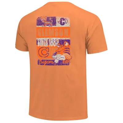 Clemson | Vintage Script Block Comfort Colors Tee Alumni Hall