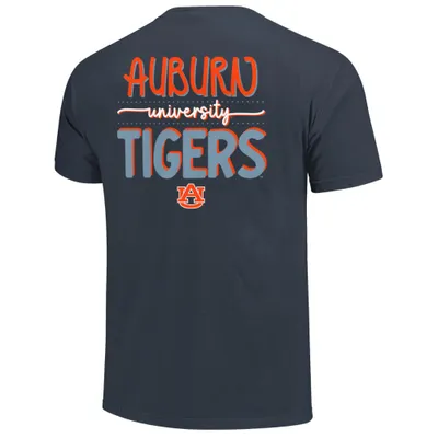 Aub | Auburn School Script Comfort Colors Tee Alumni Hall