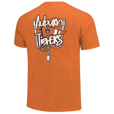 Aub | Auburn Retro Football Goal Comfort Colors Tee Alumni Hall