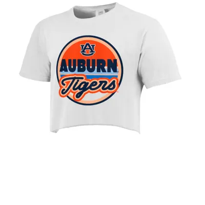 Aub | Auburn Retro Circle Cropped Comfort Colors Tee Alumni Hall