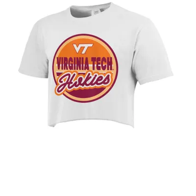 Hokies | Virginia Tech Retro Circle Cropped Comfort Colors Tee Alumni Hall