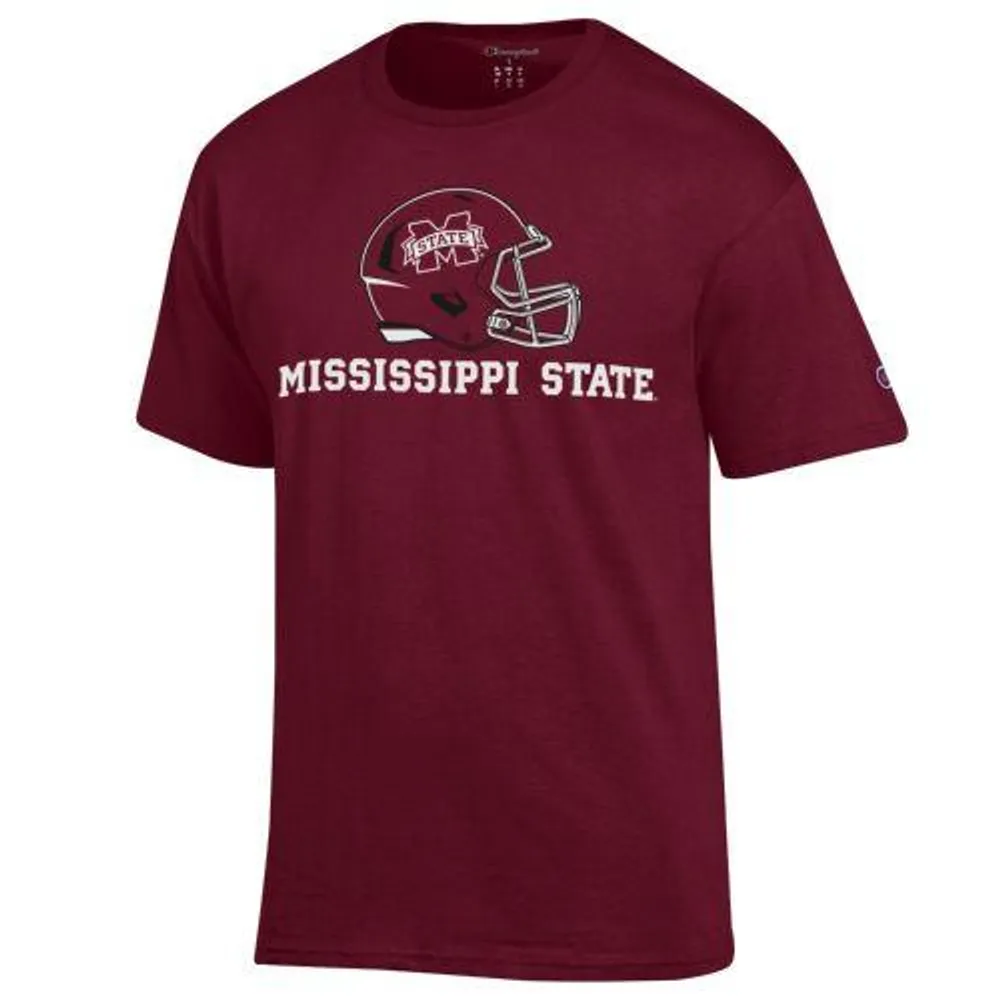 Bulldogs | Mississippi State Champion Helmet Over Wordmark Tee Alumni Hall