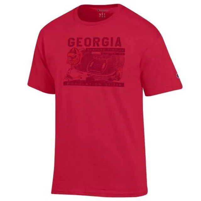 Alumni Hall Dawgs  Georgia Champion Arch Flag Fill Americana Tee