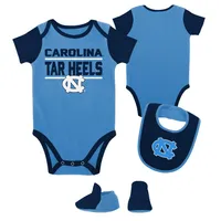 Unc | Carolina Infant Home Field Creeper, Bib, Bootie Set Alumni Hall