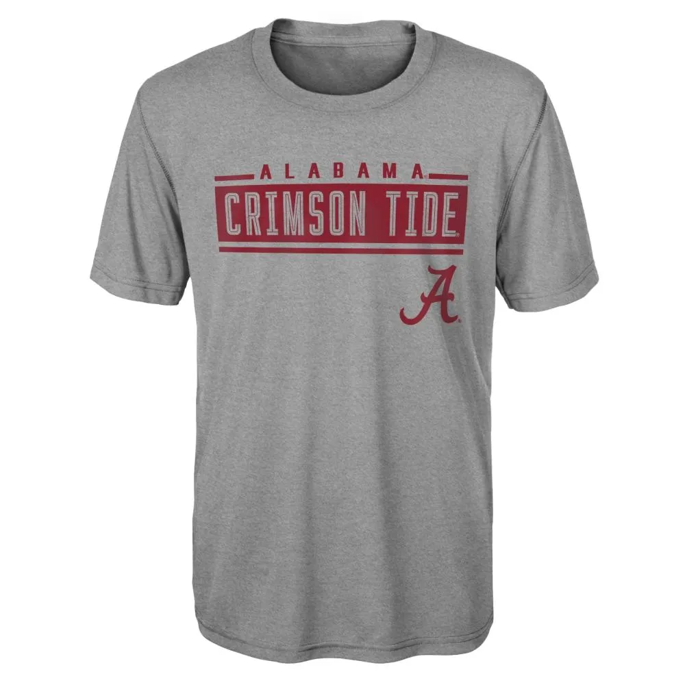 Columbia Men's Alabama Crimson Tide Grey Terminal Tackle Long Sleeve T-Shirt, Small, Gray