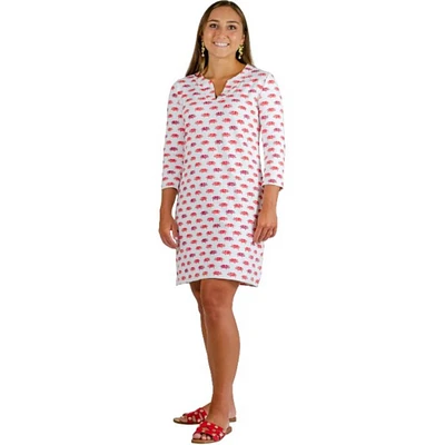 Arkansas Red Lucille 3/4 Sleeve Dress