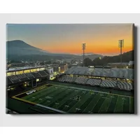  App | App State 24 X 16 Kidd Brewer Stadium Sunrise Canvas | Alumni Hall