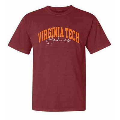 Virginia Tech Classic Arch Over Script Comfort Colors Tee