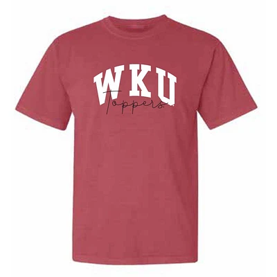 Western Kentucky Classic Arch Over Script Comfort Colors Tee