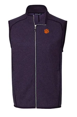 Clemson | Cutter & Amp ; Buck Men's Mainsail Sweater Knit Vest Alumni Hall