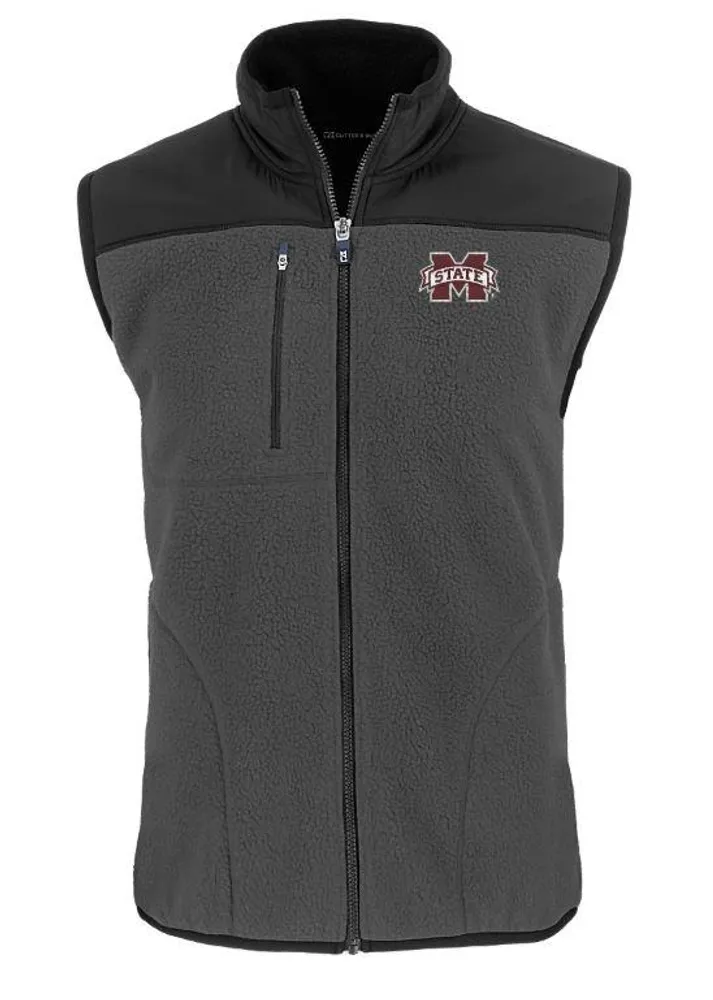 Bulldogs | Mississippi State Cutter & Amp ; Buck Men's Cascade Sherpa Fleece Vest Alumni Hall