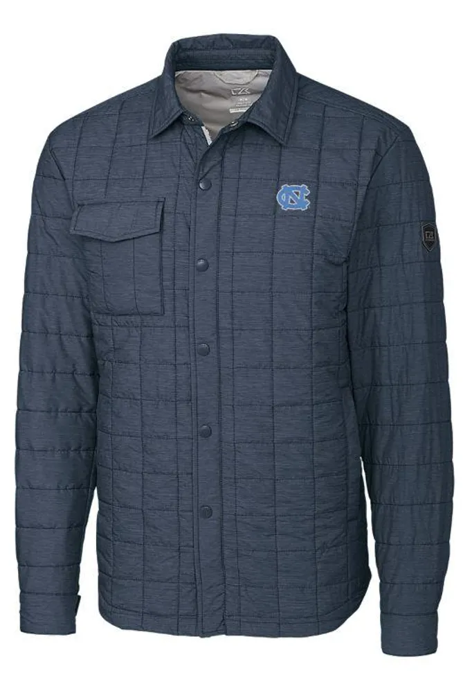 Unc | Cutter & Amp ; Buck Men's Rainier Quilted Shirt Jacket Alumni Hall