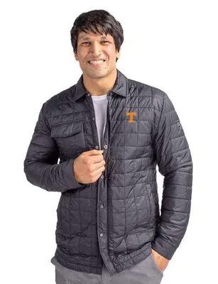 Vols | Tennessee Cutter & Amp ; Buck Men's Rainier Quilted Shirt Jacket Alumni Hall