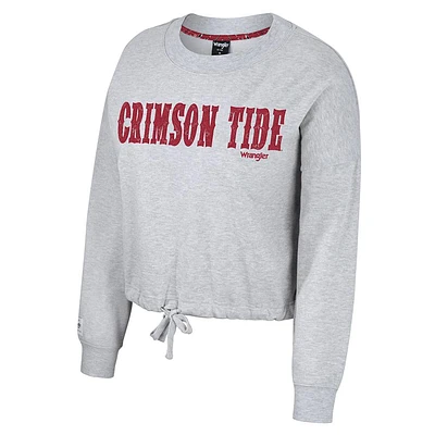 Alabama Colosseum Wrangler Cropped Cinched Fleece Pullover