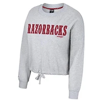 Arkansas Colosseum Wrangler Cropped Cinched Fleece Pullover