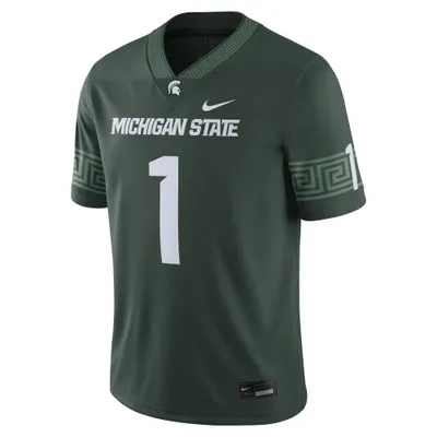 Spartans | Michigan State Nike Home # 1 Game Jersey Alumni Hall