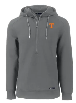 Vols | Tennessee Cutter & Amp ; Buck Men's Roam Eco Half Zip Pullover Hoodie Alumni Hall