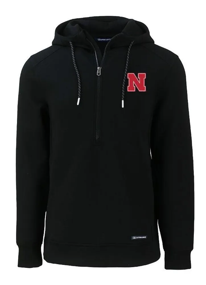 Huskers | Nebraska Cutter & Amp ; Buck Men's Roam Eco Half Zip Pullover Hoodie Alumni Hall