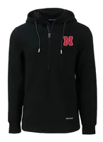 Huskers | Nebraska Cutter & Amp ; Buck Men's Roam Eco Half Zip Pullover Hoodie Alumni Hall