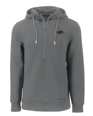 Razorbacks | Arkansas Cutter & Amp ; Buck Men's Roam Eco Half Zip Pullover Hoodie Alumni Hall