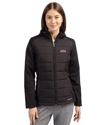 Bulldogs | Mississippi State Cutter & Amp ; Buck Women's Evoke Hybrid Jacket Alumni Hall