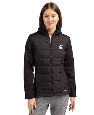 Spartans | Michigan State Cutter & Amp ; Buck Women's Evoke Hybrid Jacket Alumni Hall