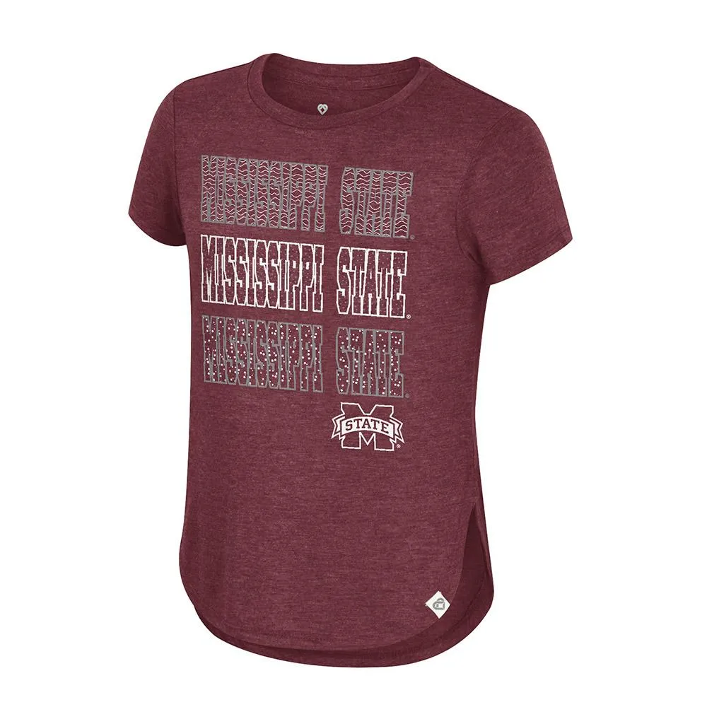 Bulldogs | Mississippi State Colosseum Youth Hathaway Repeat Team Logo Tee Alumni Hall