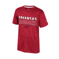 Razorbacks | Arkansas Youth Marled Polyester Creative Control Tee Alumni Hall