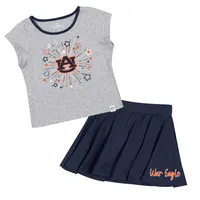 Aub | Auburn Colosseum Toddler Minds For Molding Top And Skort Set Alumni Hall