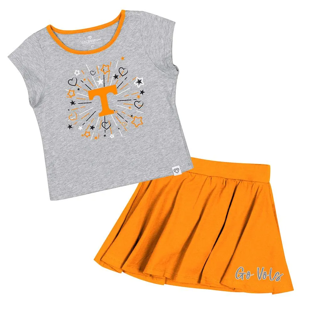 Vols | Tennessee Colosseum Toddler Minds For Molding Top And Skort Set Alumni Hall