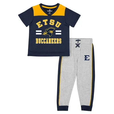 Bucs | Etsu Colosseum Toddler Ka- Boot- It Jersey And Pants Set Alumni Hall