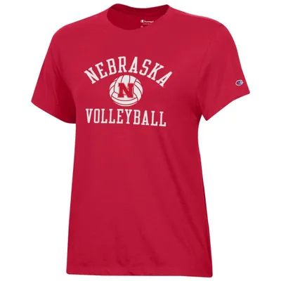 Huskers | Nebraska Champion Women's Core Classic Volleyball Arch Tee Alumni Hall