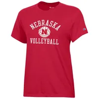 Huskers | Nebraska Champion Women's Core Classic Volleyball Arch Tee Alumni Hall