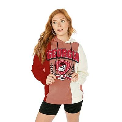 Georgia Gameday Couture Colorblock Trio Pullover Hoodie