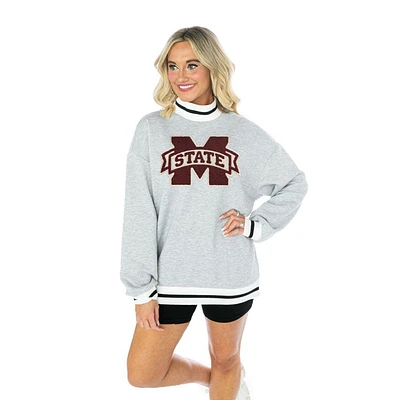 Mississippi State Gameday Couture Vintage Turtleneck Fleece Pullover