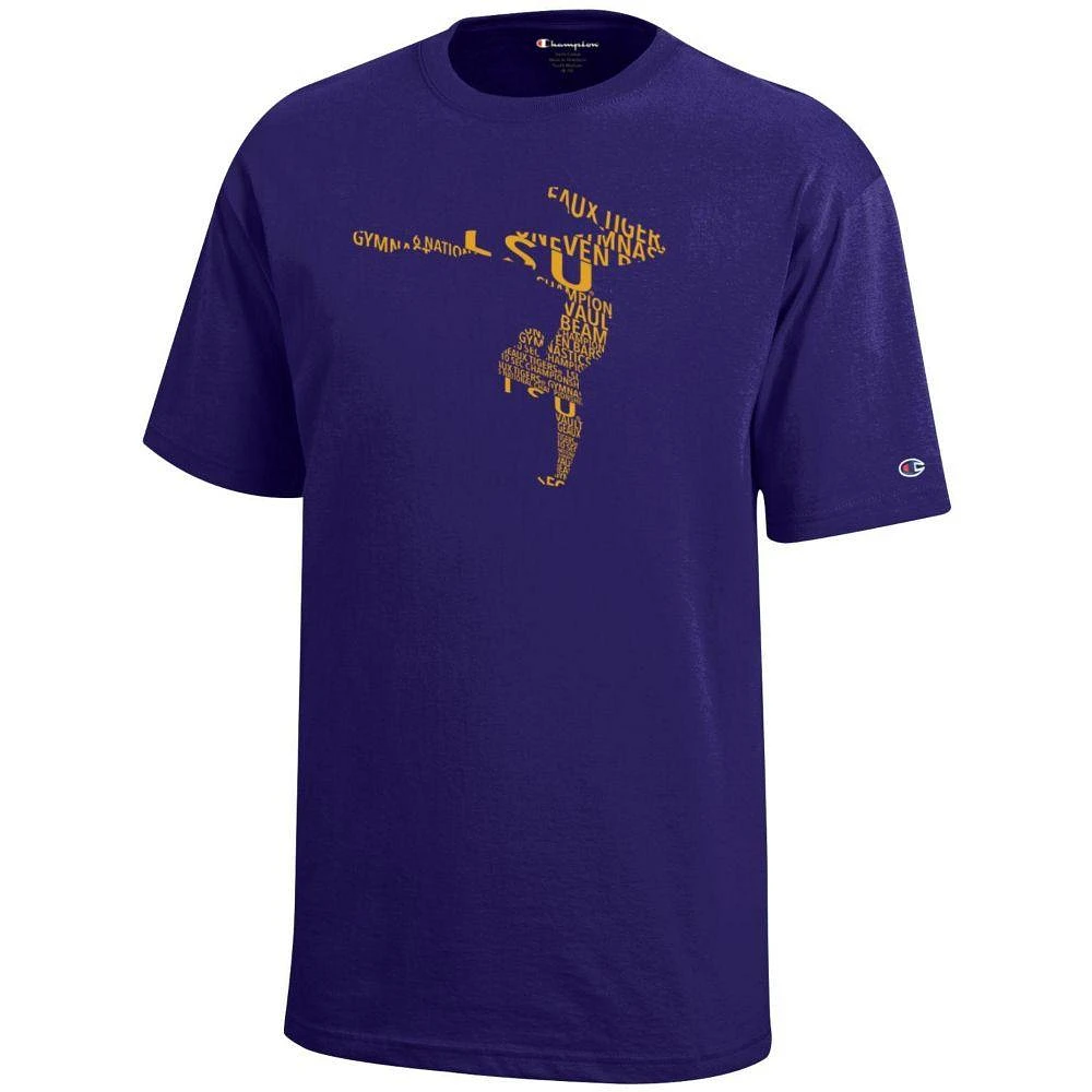 LSU Champion YOUTH Giant Gymnast Tee