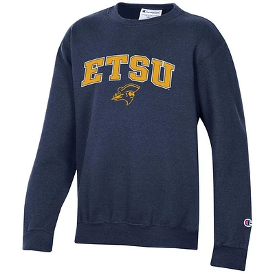 ETSU Champion YOUTH Wordmark Over Logo Crew