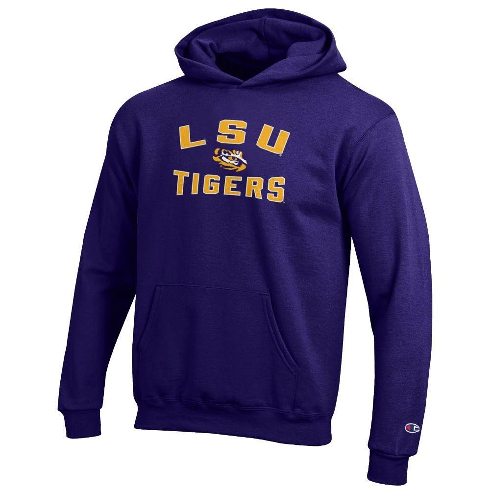 LSU Champion YOUTH Stacked Logo Hoodie