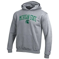 Michigan State Champion YOUTH Wordmark Over Logo Hoodie